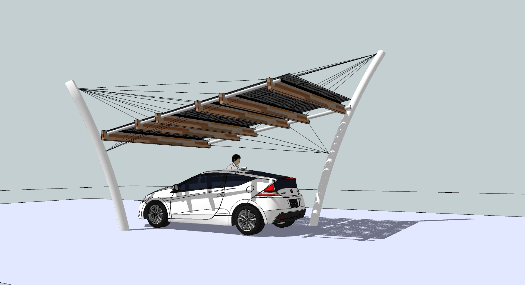 3D Carport tekening